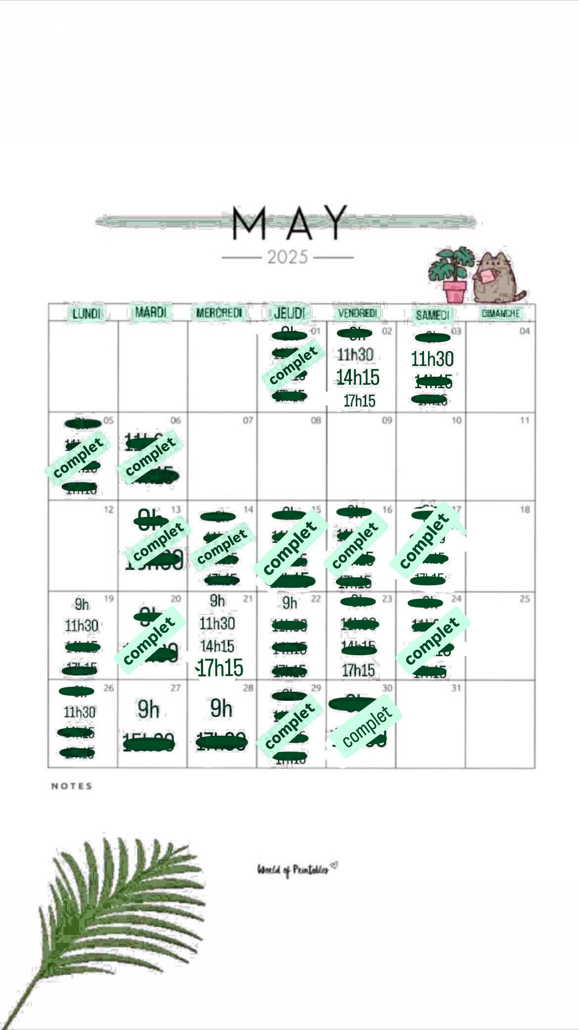 calendrier
